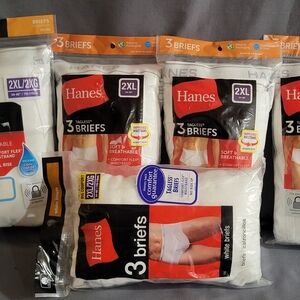 Hanes Men's Tagless Briefs 3-Pack - Classic White